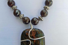 Wire Wrapped African Opal