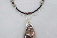 Wire Wrapped Red Jasper